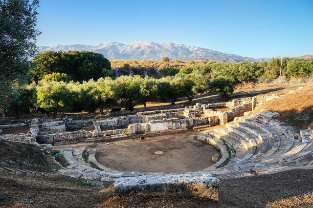 Un anfiteatro en Creta