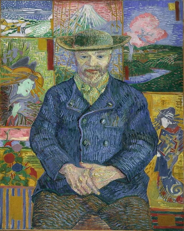 "Retrato de Père Tanguy" por Van Gogh