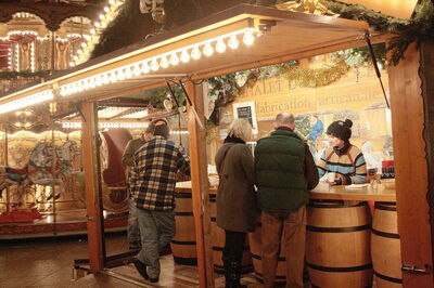 Un mercado navideño en Aviñón