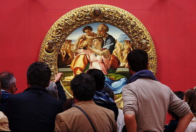 Miguel Ángel en los Uffizi