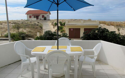 Mimizan 314: Propiedad, Paraguas, Mueble, Mesa, Bienes Raíces, Casa, Mesa Al Aire Libre, Edificio, Sombra, Patio