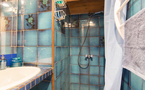 Faisans: Arreglo De Tubería, Azur, Azul, Lavabo, Baño, Diseño De Interiores, Ducha, Grifo, Plomería, Suelo