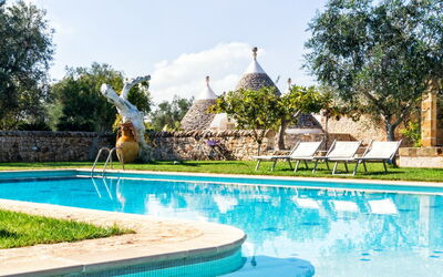 Favola dei Trulli - Trullo Acquamarina - San Michele Salentino, Apulia, Italia