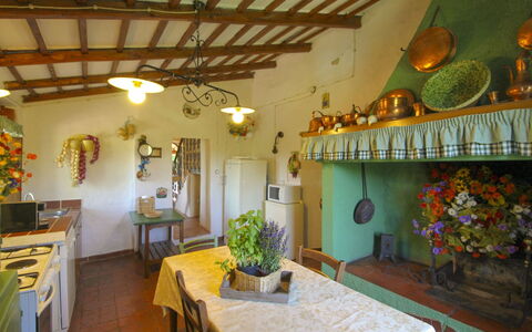 Villa Gioiosa: Mueble, Mesa, Diseño De Interiores, Silla, Cocina Y Comedor Mesa, Habitación, Techo, Manchas De Madera, Planta De Casa, Comedor