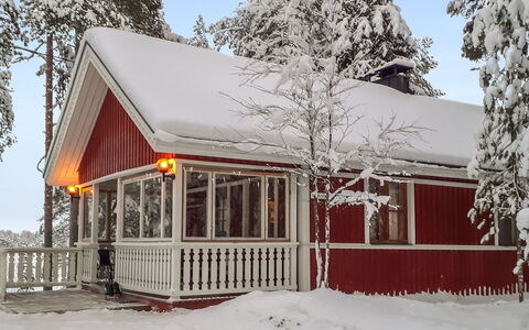 Kaukosaaren Ahonlaita: Nieve, Madera, Invierno, Cabaña, Casa, Congelación, Pendiente, Porche