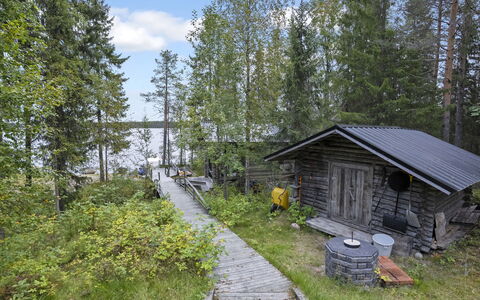 Kivelä: Madera, Vía Muerta, Cabaña, Casa, Casa, Tablón, Edificios Del Jardín, Cuarto De Troncos, Madera Dura, Porche