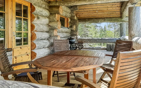 Riekonmella: Madera, Vía Muerta, Cabaña, Casa, Casa, Tablón, Edificios Del Jardín, Cuarto De Troncos, Madera Dura, Porche
