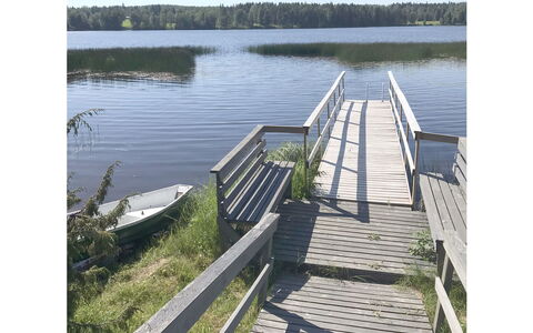 Kallioniemi: Agua, Cuerpo De Agua, Los Recursos Hídricos, Camino Acuático, Paisaje Natural, Muelle, Boardwalk, Banco, Muelle, Lago