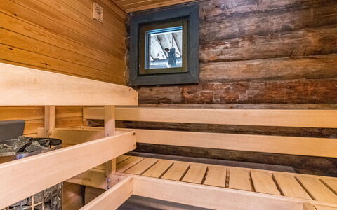Saaruanaho H1: Madera, Vía Muerta, Cabaña, Casa, Casa, Tablón, Edificios Del Jardín, Cuarto De Troncos, Madera Dura, Porche