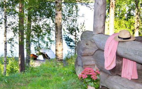 Mäkitorppa: Árbol, Banco, Casa, Cabaña, Lago, Estanque, Bosque, Cuarto De Troncos
