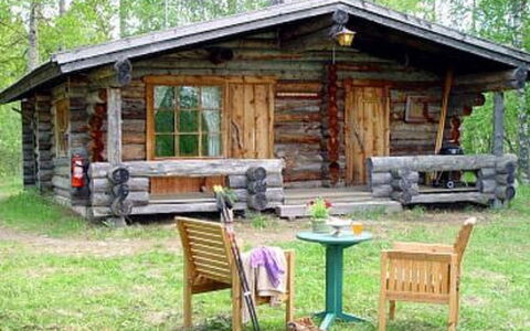Kopinkallio 1: Árbol, Banco, Casa, Cabaña, Lago, Estanque, Bosque, Cuarto De Troncos