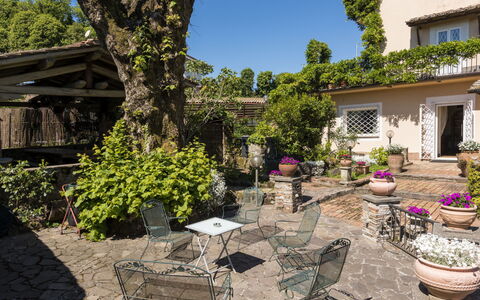 Rocca di Papa 102: Arbusto, Mueble, Maceta, Jardín, Mueble Para Exteriores, Primavera, Silla, Mesa Al Aire Libre, Sombra