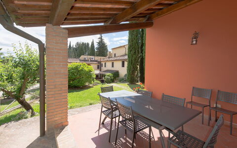 Montegufoni: Propiedad, Edificio, Casa, Bienes Raíces, Habitación, Patio, Porche, Casa, Mueble, Mesa