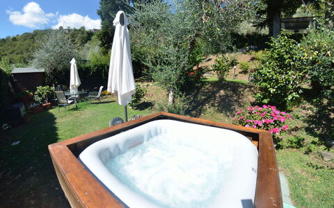 Il Nido: Propiedad, Piscina, Jacuzzi, Casa, Patio Interior, Bienes Raíces, Ocio, Hierba, Árbol, Bañera