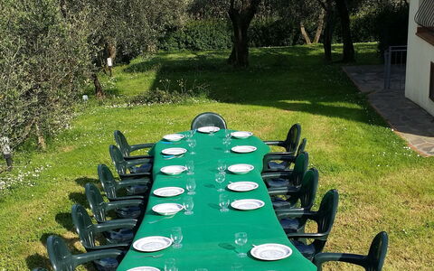 Villa Vaniglia Proprietà: Verde, Hierba, Propiedad, Césped, Mesa, Árbol, Ocio, Jardín, Silla, Planta