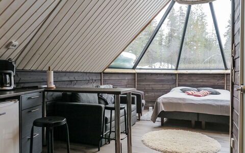 Arctic Light Hut: Diseño De Interiores, Madera, Techo, Mueble, Piso, Suelo, Lámpara, Encendiendo, Habitación, Casa