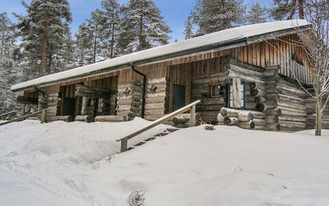 Vuokatinportti B 8: Madera, Nieve, Invierno, Cabaña, Congelación, Cuarto De Troncos, Alerce, Ramita, Pendiente