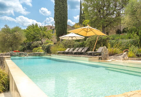 Camporempoli: Piscina, Arbusto, Jardín, Fuente De Agua, Paisajismo, Eco Hotel, Recurso, Inmuebles, Hacienda, Patio Interior