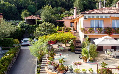 Mošćenička Draga 616: Propiedad, Casa, Barrio Residencial, Bienes Raíces, Edificio, Casa, Barrio, Techo, Botánica, Árbol