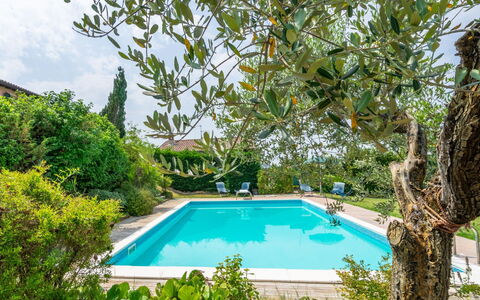 Ca' Del Vento: Agua, Planta, Propiedad, Piscina, Azur, Cielo, Árbol, Sombra, Vegetación, Cuerpo De Agua