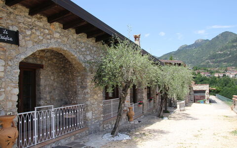 Tremosine 651: Propiedad, Edificio, Pared, Arquitectura, Casa, Pueblo, Área Rural, Árbol, Arco, Hacienda