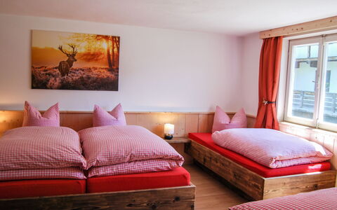 Geislerhütte: Mueble, Propiedad, Edificio, Comodidad, Madera, Marco De La Cama, Textil, Almohada, Naranja, Diseño De Interiores