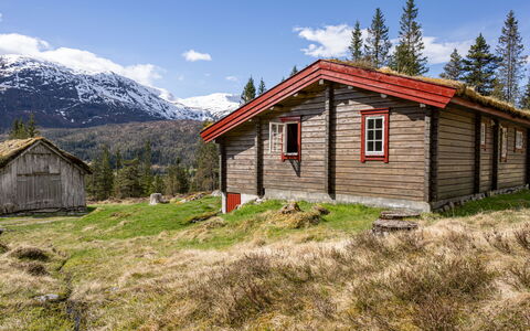 Fjellbris: Hierba, Casa, Cabaña, \Choza, Tierras Altas, Área Rural, Pradera, Paisaje, Techo, El Terreno Del Lote