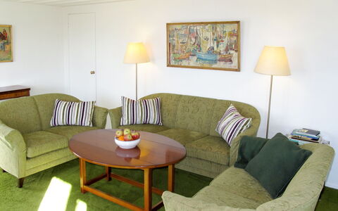 Ilandet: Mesa, Sofá, Mueble, Marco, Edificio, Propiedad, Comodidad, Verde, Madera, Sofá Cama