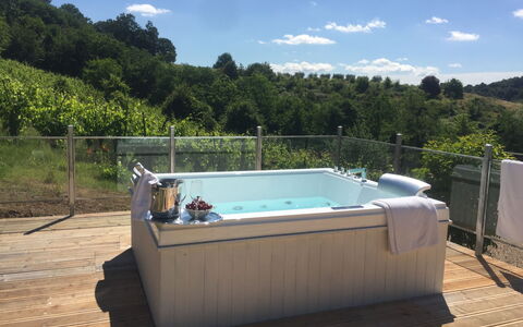 Villa Lavinia: Piscina, Propiedad, Jacuzzi, Ocio, Jacuzzi, Casa, Cielo, Bienes Raíces, Árbol, Casa