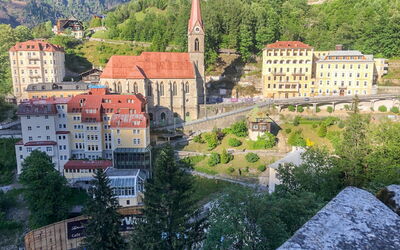Bad Gastein 125: Edificio, Barrio, By, Casa, Barrio Residencial, Aguja, Asentamientos Humanos, Campanario, Pueblo, Suburbio