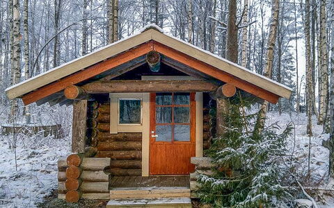 Niinimökki: Árbol, Banco, Casa, Cabaña, Lago, Estanque, Bosque, Cuarto De Troncos