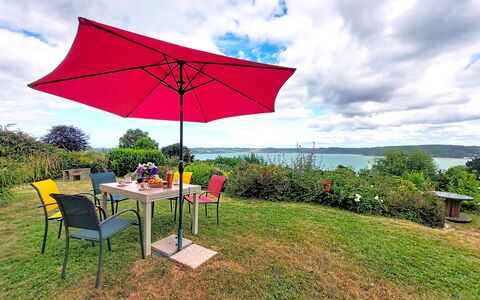 Ker Norge: Mueble, Mueble Para Exteriores, Paraguas, Mesa Al Aire Libre, Silla, Sombra, Ocio, Jardín, Césped, Yarda