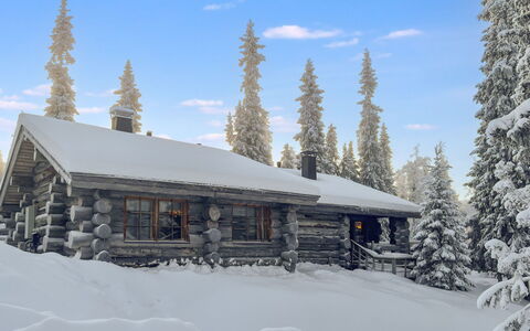 Kelotorppa B: Nieve, Madera, Invierno, Cabaña, Techo, Paisaje, Congelación, Alerce, Pendiente, Hill Station