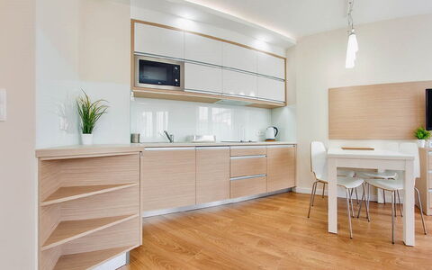 Kąty Rybackie Marina: Gabinetes, Mueble, Edificio, Cajonera, Mostrador, Diseño De Interiores, Madera, Encendiendo, Cajón, Estante