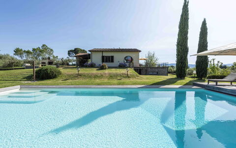 Casina Dell'acquaborra: Piscina, Azul, Recurso, Ocio, Eco Hotel, Sombra, Inmuebles, Mueble Para Exteriores, Thermae, Villa