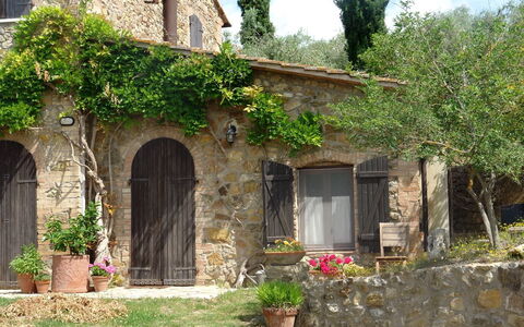 Tenuta Le Sodole: Planta, Edificio, Ventana, Propiedad, Maceta, Puerta, Flor, Vegetación, Árbol
