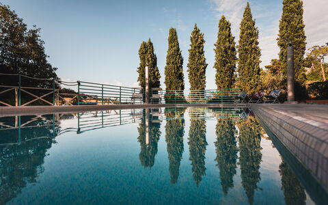 Villa Millefiori: Agua, Cielo, Los Recursos Hídricos, Tiempo De Día, Naturaleza, Nube, Paisaje Natural, Árbol, Corriente De Agua, Banco