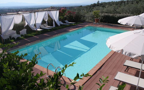 Il Fienile Holiday Home: Agua, Planta, Cielo, Piscina, Edificio, Azur, Sombra, Mueble Para Exteriores, Cuerpo De Agua, Árbol