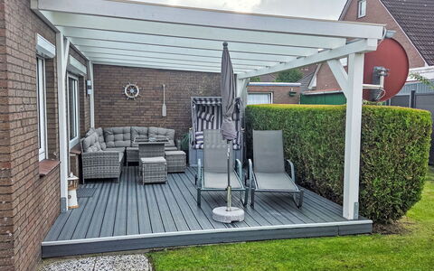 Lydia: Mueble Para Exteriores, Material Compuesto, Patio, Cubierta, Madera Dura, Estructura Al Aire Libre, Toldo, Jardín, Sombra, Manchas De Madera