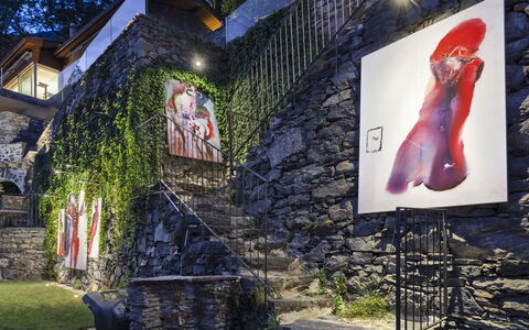 Ronco Sopra Ascona 66: Planta, Púrpura, Edificio, Ventana, Pared, Pintar, Árbol, Punto De Referencia, Fachada, Arte