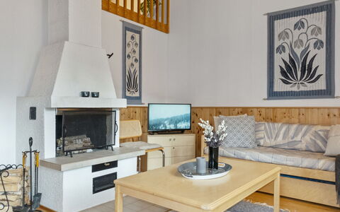 Siulapalkinen a 4: Mueble, Diseño De Interiores, Piso, Madera, Suelo, Techo, Habitación, Sala, Sofá, Televisión