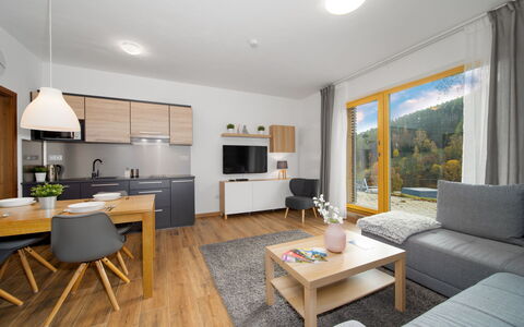 Alojamiento:&nbsp;Ski-In Ski-Out Mountain Duplex Portášky3 349.1