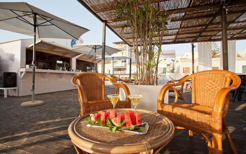 Baraka Apartments: Mueble, Propiedad, Mesa, Planta, Silla, Mueble Para Exteriores, Arquitectura, Diseño De Interiores, Madera, Piso