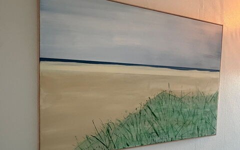 Adils - 2.5Km from the Sea: Azul, Costa, Mar, Oceano, Apuntalar, Arte Moderno, Pintar