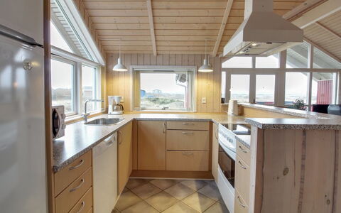 Oivi - 430M from the Sea: Madera, Piso, Diseño De Interiores, Cocina, Techo, Mostrador, Suelo, Gabinetes, Mueble, Lavabo