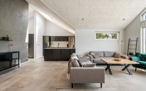 Måns - 500M to the Fjord: Piso, Techo, Suelo, Diseño De Interiores, Sofá, Sala, Habitación, Suelos De Madera, Madera Dura