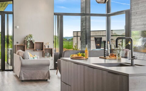 Anelle - 500M from the Sea: Mueble, Cocina, Diseño De Interiores, Mostrador, Piso, Lámpara, Techo, Silla, Encendiendo, Casa