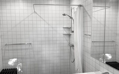Iadrik - 85M to the Fjord: Arreglo De Tubería, Baño, Plomería, Diseño De Interiores, Piso, Suelo, Ducha, Loseta, Grifo, Alcachofa De La Ducha
