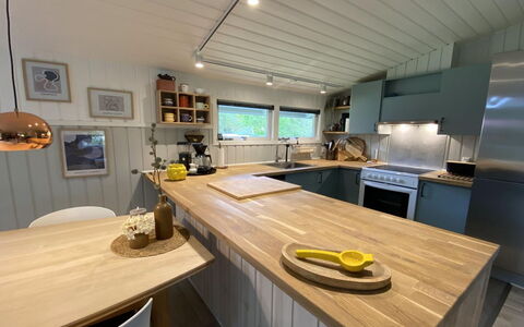 Ottilie - 350M to the Fjord: Piso, Diseño De Interiores, Madera, Mueble, Techo, Mostrador, Suelo, Cocina, Encendiendo, Aparato De Cocina