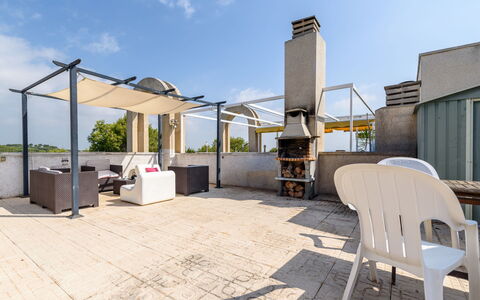 Uolas: Mueble Para Exteriores, Sombra, Silla, Planta De Casa, Estructura Al Aire Libre, Patio, Aluminio, Balcón, Patio